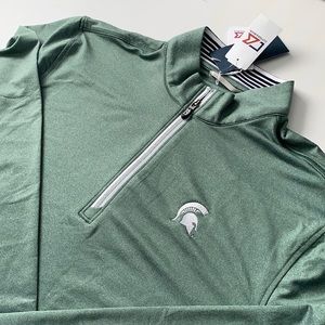 Long Sleeved Michigan State Half Zip